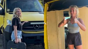 O tânără de 24 de ani a investit 140.000 de dolari pentru a-și transforma duba într-o locuință de lux. Cum arată casa pe patru roți