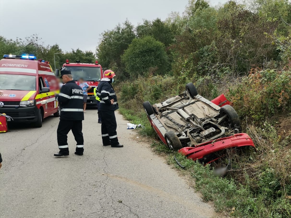 Imagini de la locurile  accidentelor
