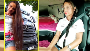 Cea mai sexy TIR-istă din România se lasă de meserie! Motivul i-a șocat pe colegii ei