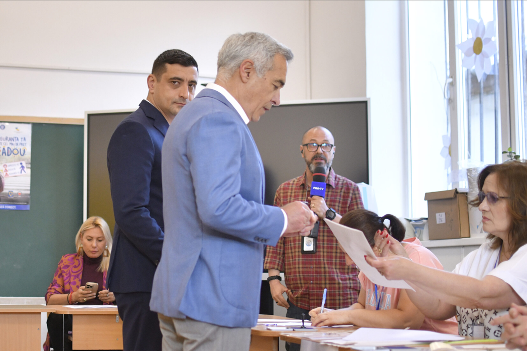 George Simion și Călin Georgescu, împreună la vot! Primele declarații: ”Să facem dreptate pentru România”