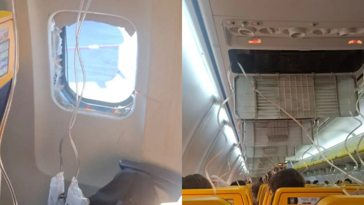 „Dacă murim, murim împreună”. O femeie și-a ținut soțul de picioare după ce a fost aspirat pe geamul avionului
