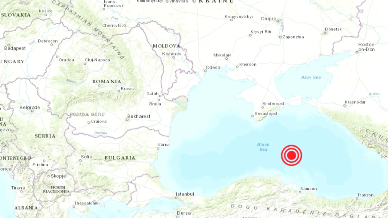 Cutremur puternic înregistrat în Marea Neagră. Ce magnitudine a avut seismul