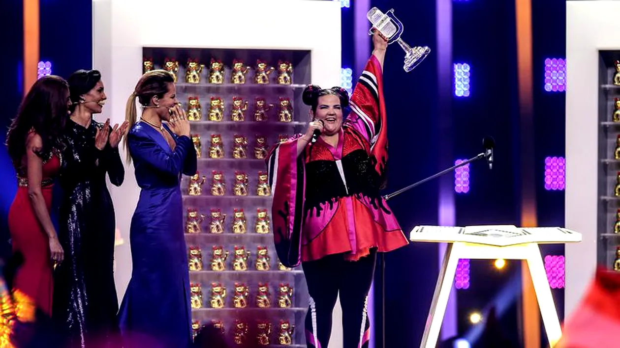 Netta Barzilai a spart trofeul Eurovision 2018 imediat după ce l-a primit! Ce a urmat