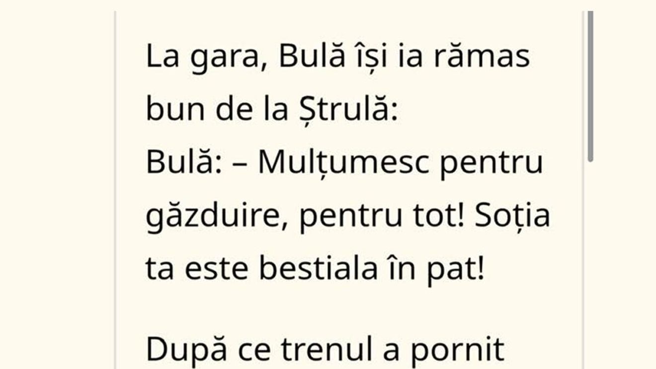 BANC | Bulă își ia rămas bun de la Ștrulă: "Mulțumesc! Soția ta e bestială în pat!"