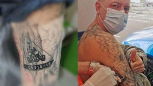 Un bărbat din Oradea și-a tatuat „COVID-19” pe braț, apoi a cerut să fie vaccinat chiar în dreptul tatuajului