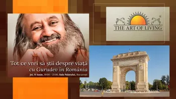 Gurudev, celebrul lider spiritual indian, vine pentru prima oară în România. Eveniment de excepție la Sala Palatului