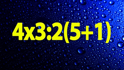 Test de inteligență banal | 4x3:2(5+1)=?