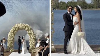 Locația de vis unde Dorian Popa și Andreea au făcut petrecerea de nuntă. Mirii au avut parte de un decor de poveste