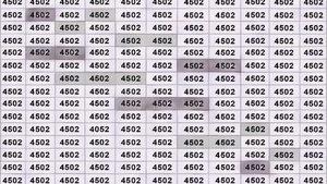 TEST IQ | Identifică singurul număr care nu este 4502! Dacă reușești în 7 secunde, ești un geniu