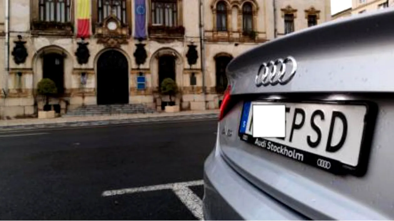 Fenomenul “M**e PSD“ a luat amploare! Un român stabilit în Anglia și-a pus aceelași mesaj pe plăcuța mașinii