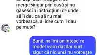 Bancul zilei. Am cumpărat de la tine un aspirator inteligent de merge singur prin casă... De unde să îi dau ca să nu mai vorbească?