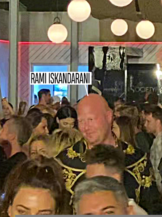 Rami, fiul lui Zaher Iskandarani, mare amator de party-uri cu ștaif