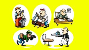 Test de inteligență | Unul dintre acești 6 bărbați este stângaci. Îl puteți identifica?