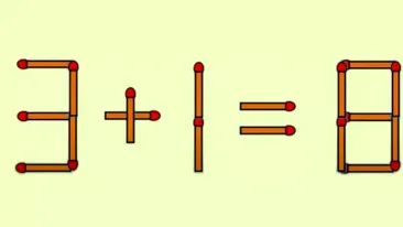 Test IQ pentru cei mai agili | Corectează ecuația 3+1=8 în 3 secunde