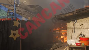 Incendiu devastator in Colonia Petrosaniului