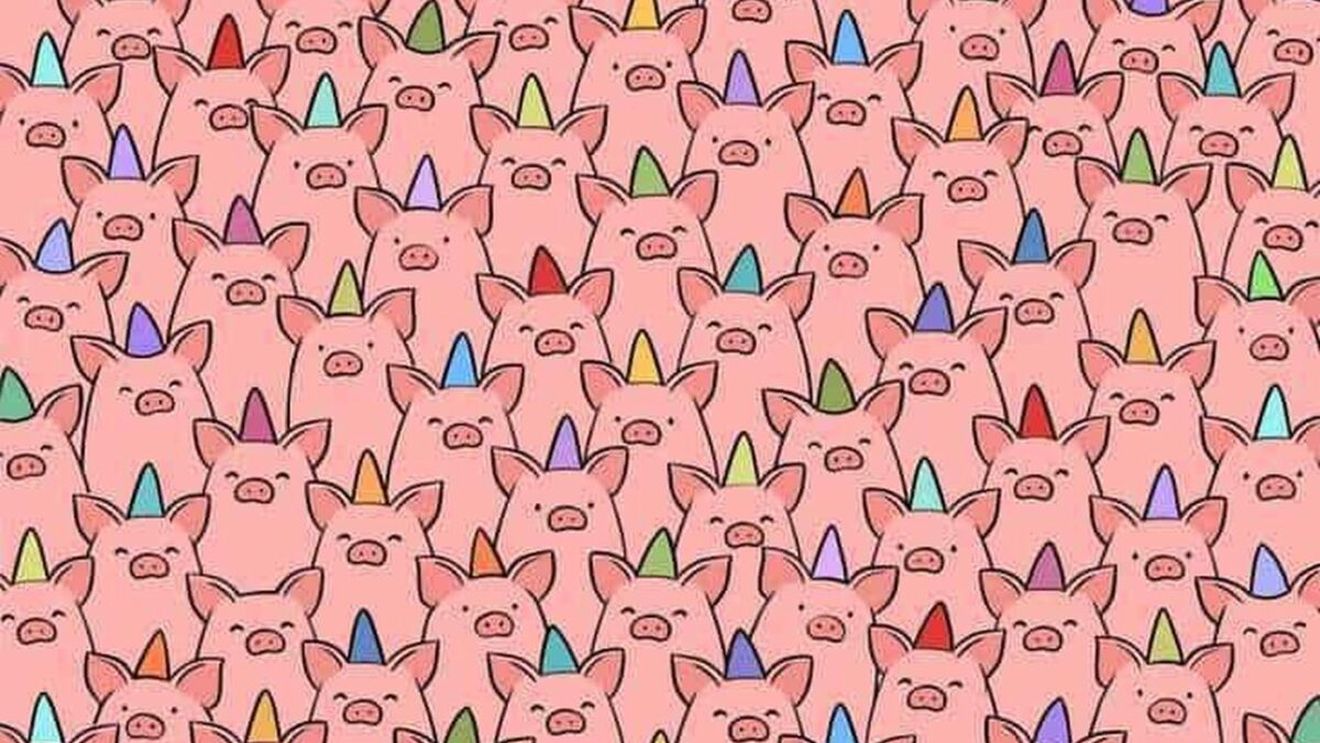 Test pentru genii | Aveți doar 9 secunde pentru a găsi cei 3 porci fără coif pe cap