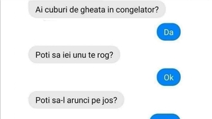 BANC | Cea mai tare replică de agățat: „Ai gheață în congelator?