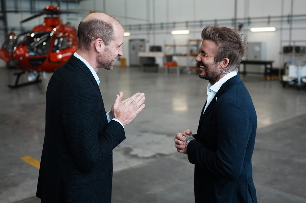Prințul William si David Beckham. Sursa foto: Profimedia