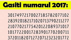 Test de inteligență | Găsiți numărul 2017 în 40 de secunde!