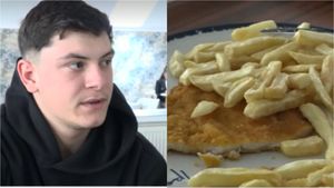 Cât costă o porție de cartofi prăjiți cu șnițel la cantina Universității din Alba Iulia. Câți lei a plătit acest student