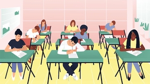 BANC | La un examen se prezintă elevi cu diferite pregătiri. Intră primul "Cum a fost? Îl întreabă ceilalți"