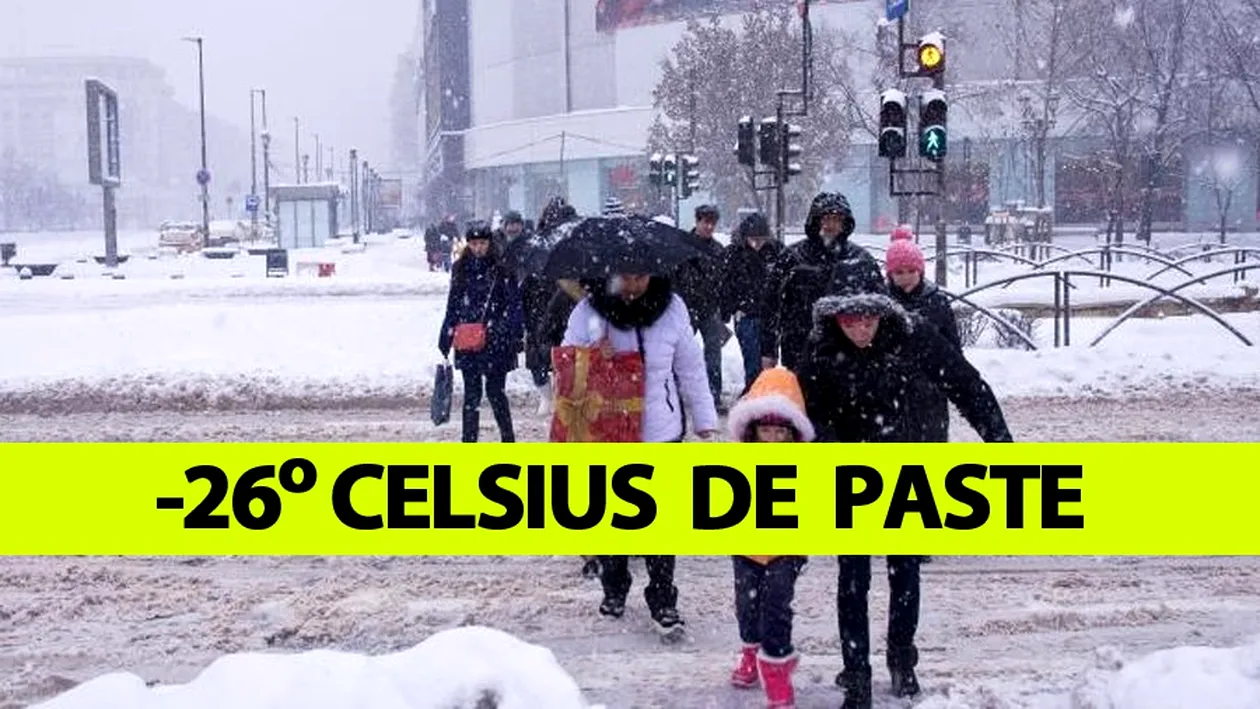 ANM anunță: Minus 26 grade Celsius de Paște, cea mai scăzută temperatură din România
