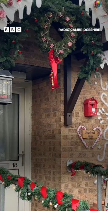 Camelia i-a impresionat pe jurnaliștii de la BBC după ce și-a decorat casa de Crăciun. Sursă foto: Instagram bbccambridgeshire