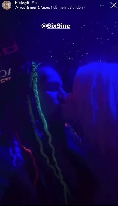 Bia Khalifa și 6ix9ine s-au sărutat la malul mării / Sursă foto: Instagram