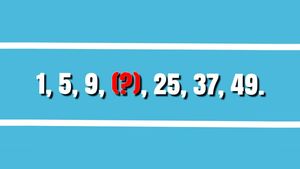Test de inteligență exclusiv pentru genii | Găsiți numărul lipsă din seria: 1, 5, 9, (?), 25, 37, 49