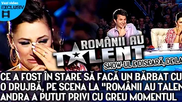 Ce a fost in stare sa faca un barbat cu un cutit si o drujba, pe scena la Romanii au talent. Andra a privit cu greu momentul