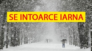 Se întoarce iarna în România. Începe de azi de la ora 15:00 în toată țara și ține până miercuri