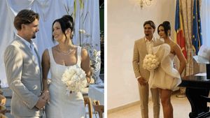 Răzvan Marin și Crina s-au căsătorit civil! Ianis și Elena Hagi, nași de cununie. GALERIE FOTO