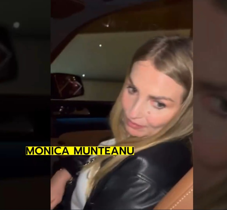 Monica Munteanu, managerul lui Mihai Bendeac, a ocupat locul din dreapta-față