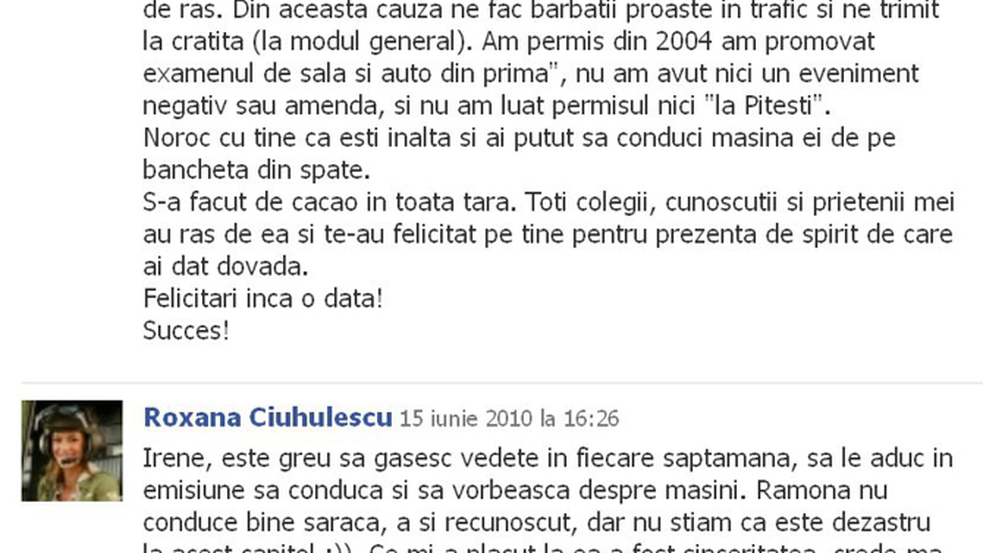 Roxana Ciuhulescu o face praf pe Ramona Gabor! "Nu conduce bine saraca! E dezastru la volan, dar e bine ca nu mi-a facut masina praf!"