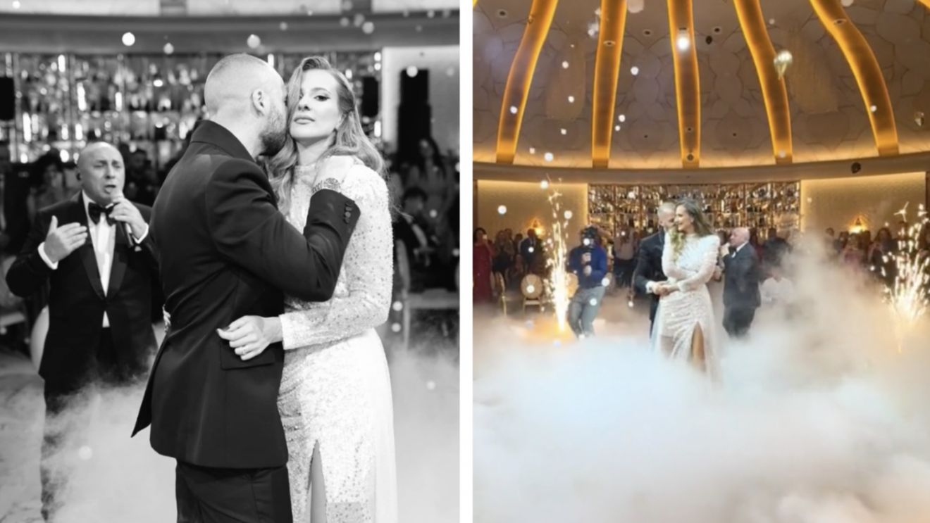 Nuntă faraonică în showbiz! Fiul lui Nelson Mondialu' s-a căsătorit religios cu Alexandra. VIDEO