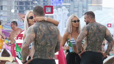 Bianca și Bodi au recuperat pe plajă timpul pierdut în carantină. Cum s-au distrat alături de familia lui Adrian Minune
