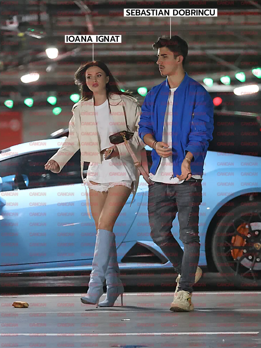 Cei doi se îndreaptă către magazinele din mall Băneasa