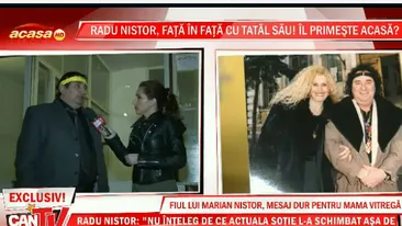 Marian Nistor nu vrea o relaţie cu fiul său! Radu: Te iubesc, m-ai crescut ca pe o floare, am bentiţă, am şi pentru tine