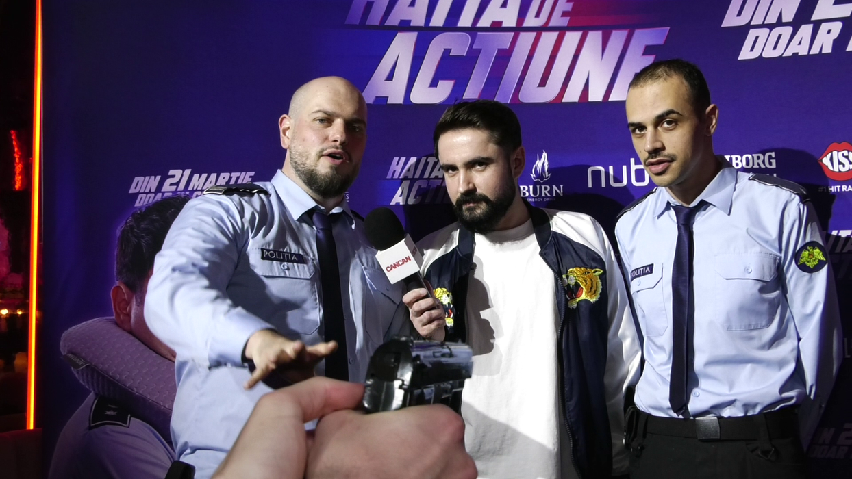 BRomania: "Ne-au bucurat toate reacțiile oamenilor din cele două săli. Cel mai mult mă bucură că am avut norocul de la Dumnezeu să am un film foarte de succes și mă bucur de niște figuri noi!" (Foto: captură video)