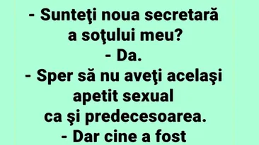 Bancul începutului de săptămână | Noua secretară a șefului