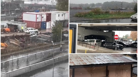 Prima ninsoare din acest sezon! Bucureștenii au fost luați prin surprindere de fulgii de nea