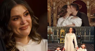 Emily Burghelea și-a botezat cel de-al treilea copil. Primele imagini