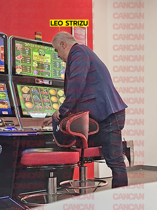 După ce a jucat la pariuri, Leo Strizu și-a încercat norocul la păcănele. Foto: CANCAN.RO