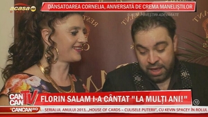 Dansatoarea Cornelia, aniversata de crema manelistilor. Ce cadou special a primit de la Florin Salam