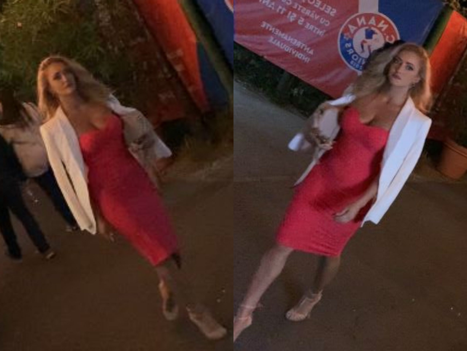Iuliana Pepene a fost surprinsă de Paparazzi Cancan, în Nordul Capitalei.