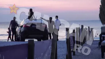 Divelor din Mamaia le place la inaltime! Ultima fita pe litoral: rasaritul vazut de pe masina parcata pe plaja!