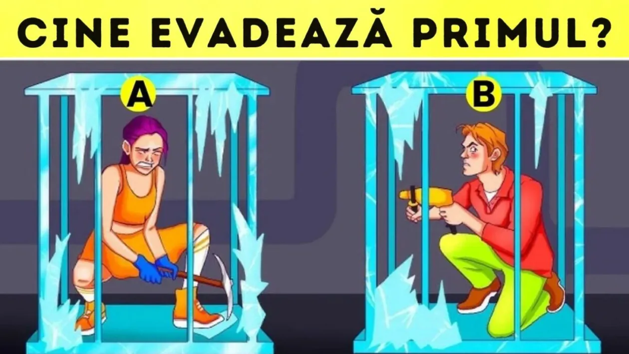 Test de inteligență | Numai geniile ghicesc cine va evada primul în doar 10 secunde!