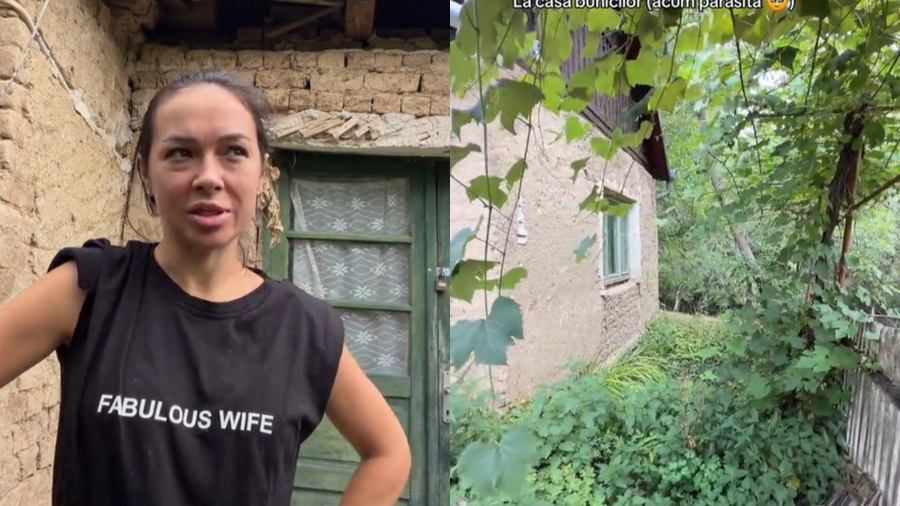 Imagini sfâșietoare cu casa în care a copilărit Vlăduța Lupău. Artista a izbucnit în lacrimi: „S-a distrus”