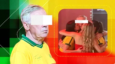 Antrenor celebru, surprins în timp ce era sărutat cu patos de 3 fane. Imaginile s-au viralizat!