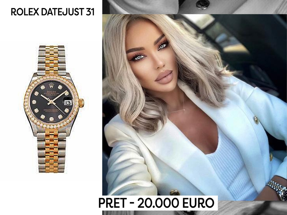 Rolex Datejust 31, o altă bijuterie la care blondina ține mult